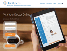 Tablet Screenshot of healthlens.com